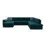 Voir la diapositive 5 : BEST MOBILIER Chuck - canapé panoramique xxl - convertible avec coffre - 7 places - droit