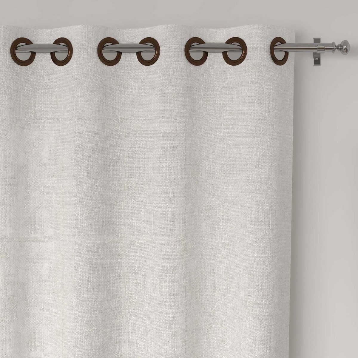 SOLEIL D'OCRE Voile à oeillets lin coton 135x250 cm LINO, par Soleil d'Ocre