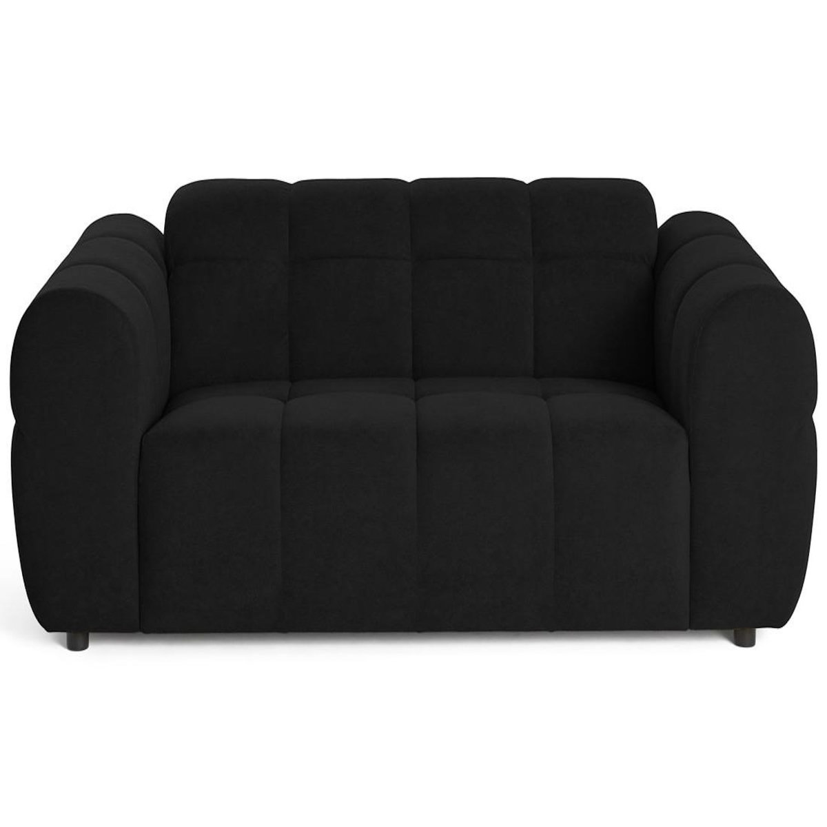 LISA DESIGN Ray - canapé droit 2 places en tissu texturé