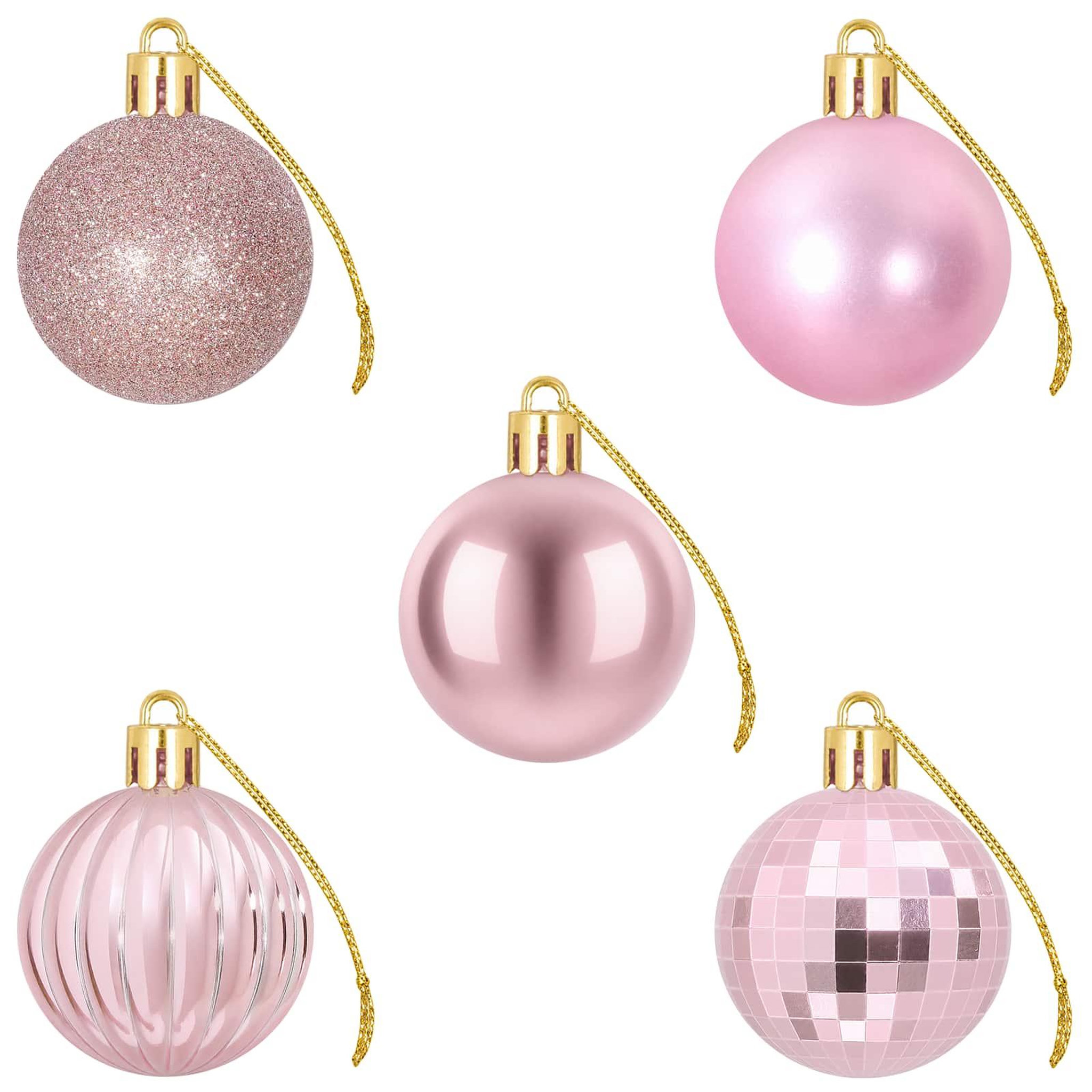 Voir la diapositive 5 : VIDAXL Ensemble de boules de Noël 100 pc Rose 4 cm Polystyrene