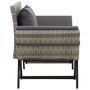 Voir la diapositive 3 : VIDAXL Banc de jardin avec coussins 176 cm Gris Resine tressee