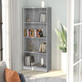 Voir la diapositive 1 : VIDAXL Bibliotheque 4 niveaux Sonoma gris 60x24x142 cm