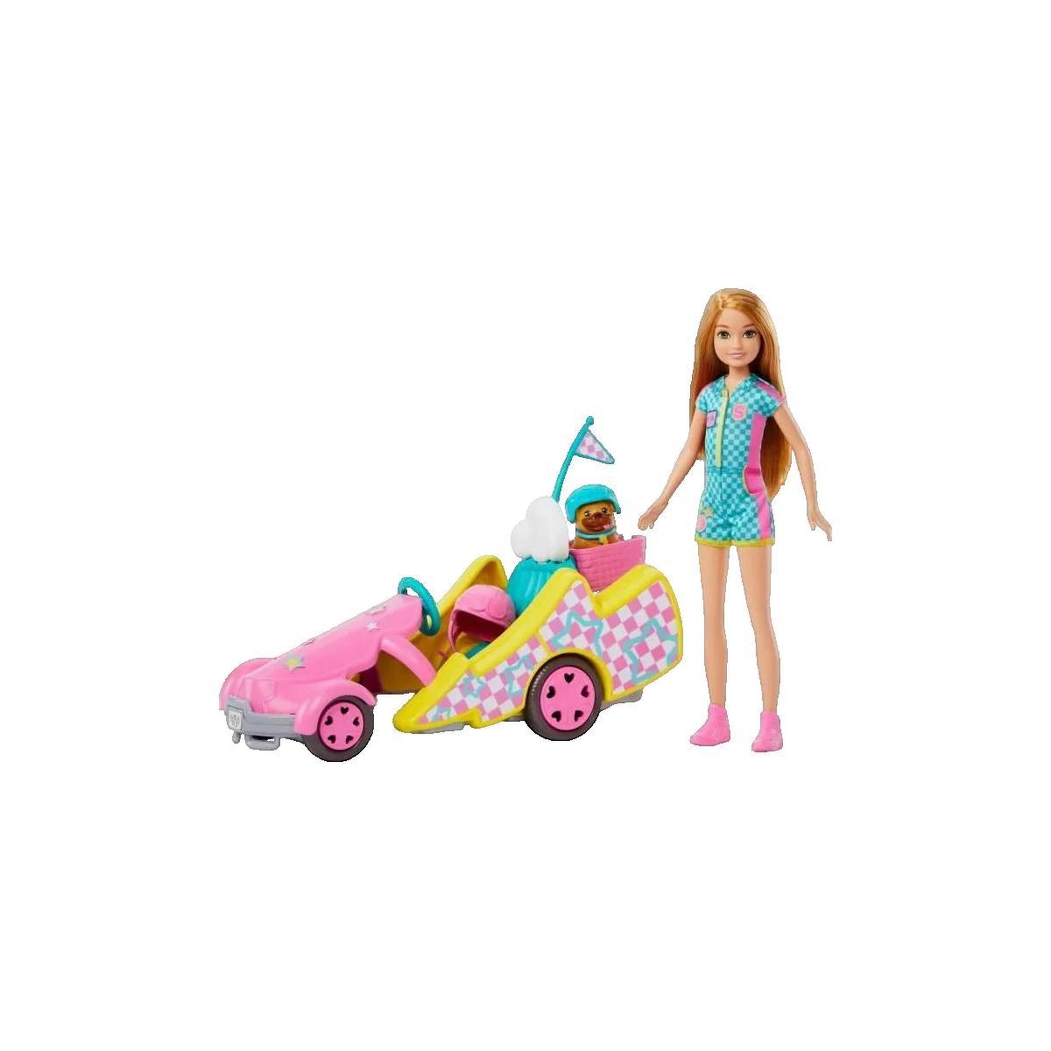 MATTEL Poupée Stacie Mattel avec kart rose