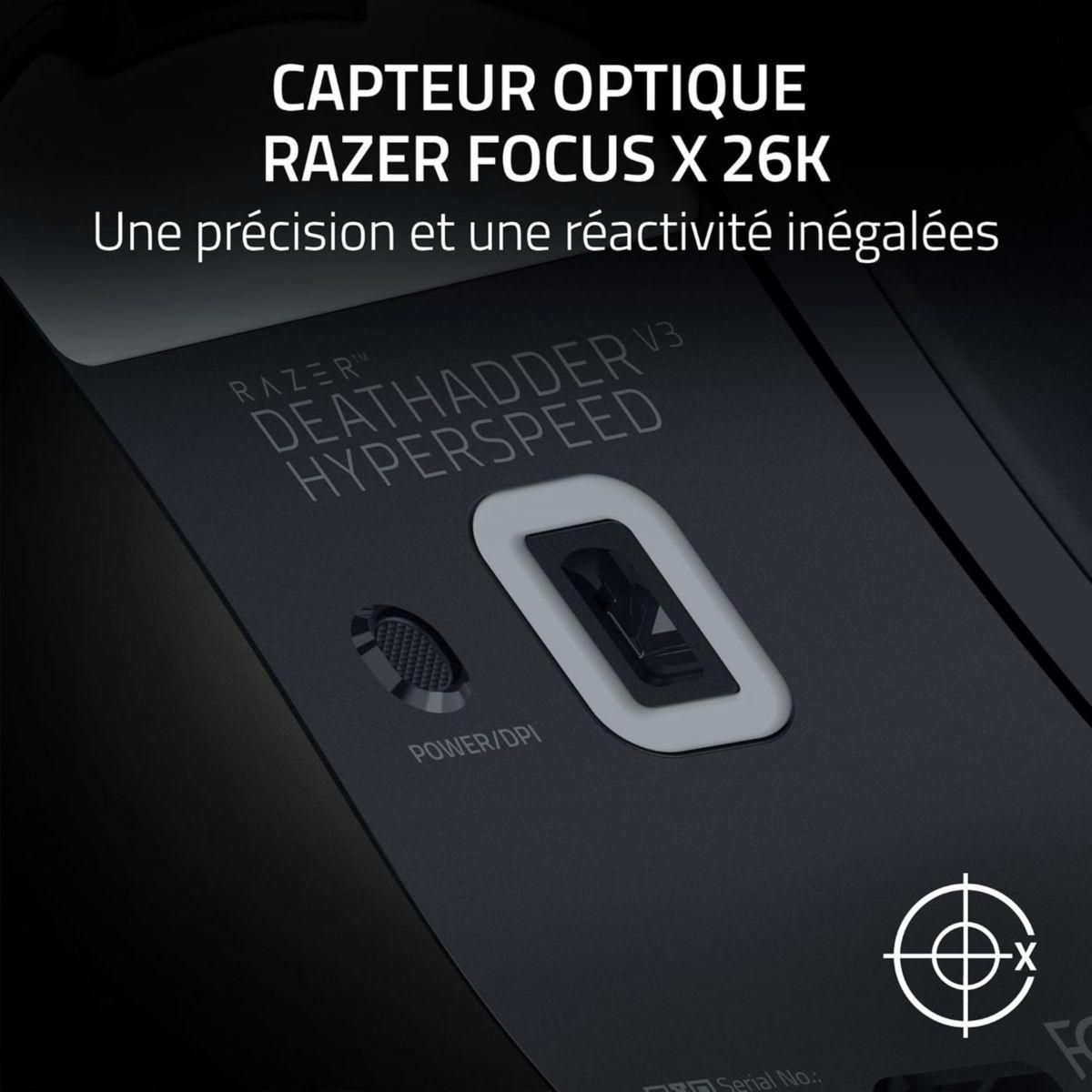 Razer Souris Gamer Sans Fil DEATHADDER V3 HYPERSPEED