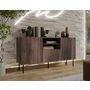 Voir la diapositive 4 : BEST MOBILIER Franco - buffet bas - effet bois - 150 cm