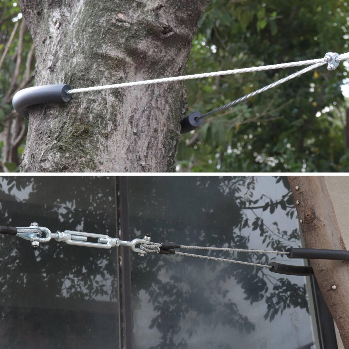 SWEEEK ALIZE - Tyrolienne pour enfants de 30m avec balançoire disque. poignées antidérapantes. système d'amortissement