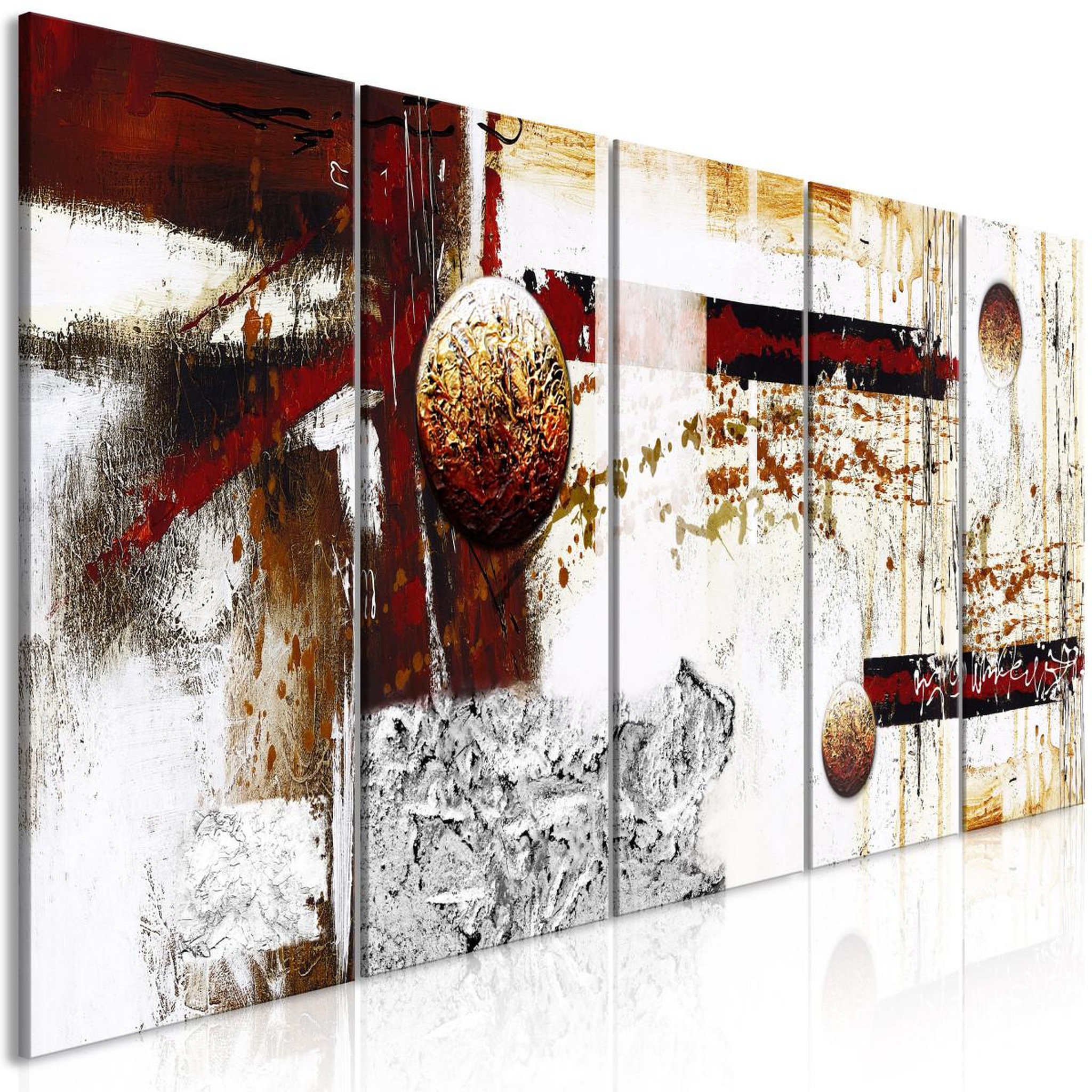 Paris Prix Tableau 5 panneaux  dynamics in space narrow. Coloris disponibles : Multicolore