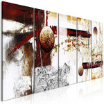 Paris Prix Tableau 5 Panneaux  Dynamics in Space Narrow. Coloris disponibles : Multicolore