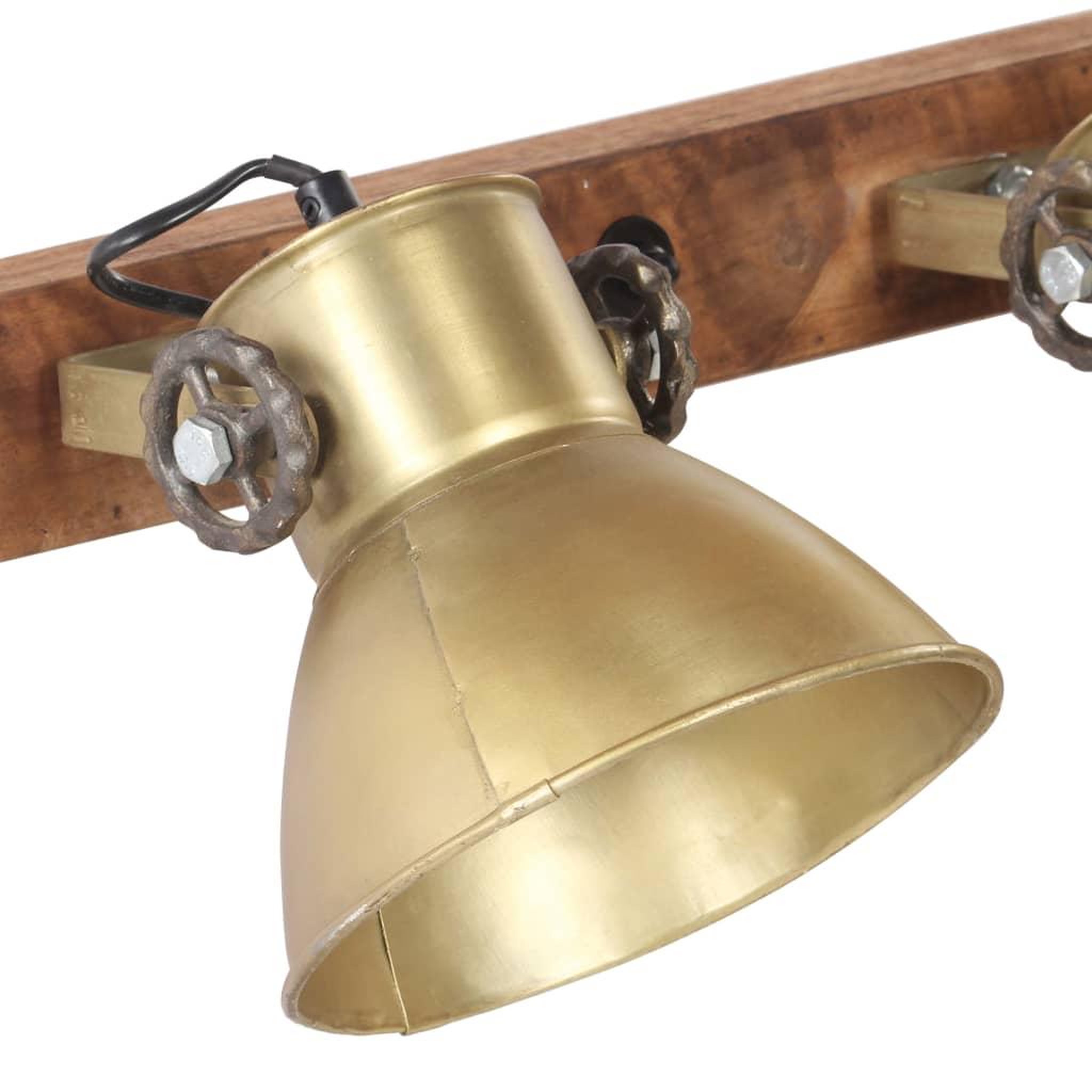 Voir la diapositive 4 : VIDAXL Lampe murale industrielle Laiton 90x25 cm E27
