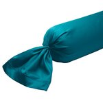 DODO Taie de traversin Partition Satin de coton Coloris Canard. Coloris disponibles : Bleu