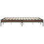 Voir la diapositive 5 : VIDAXL Cadre de lit sans matelas chene marron 135x190 cm