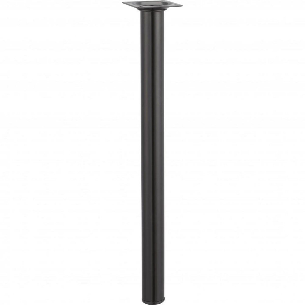 CENTRALE BRICO Pied de table basse cylindrique fixe acier époxy noir, 40 cm