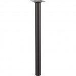 CENTRALE BRICO Pied de table basse cylindrique fixe acier époxy noir, 40 cm