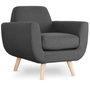 Voir la diapositive 1 : Paris Prix Fauteuil Design  Miramas  81cm Gris Foncé