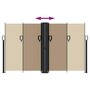 Voir la diapositive 5 : VIDAXL Auvent lateral retractable taupe 140x1000 cm