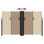 Voir la diapositive 5 : VIDAXL Auvent lateral retractable taupe 140x1000 cm