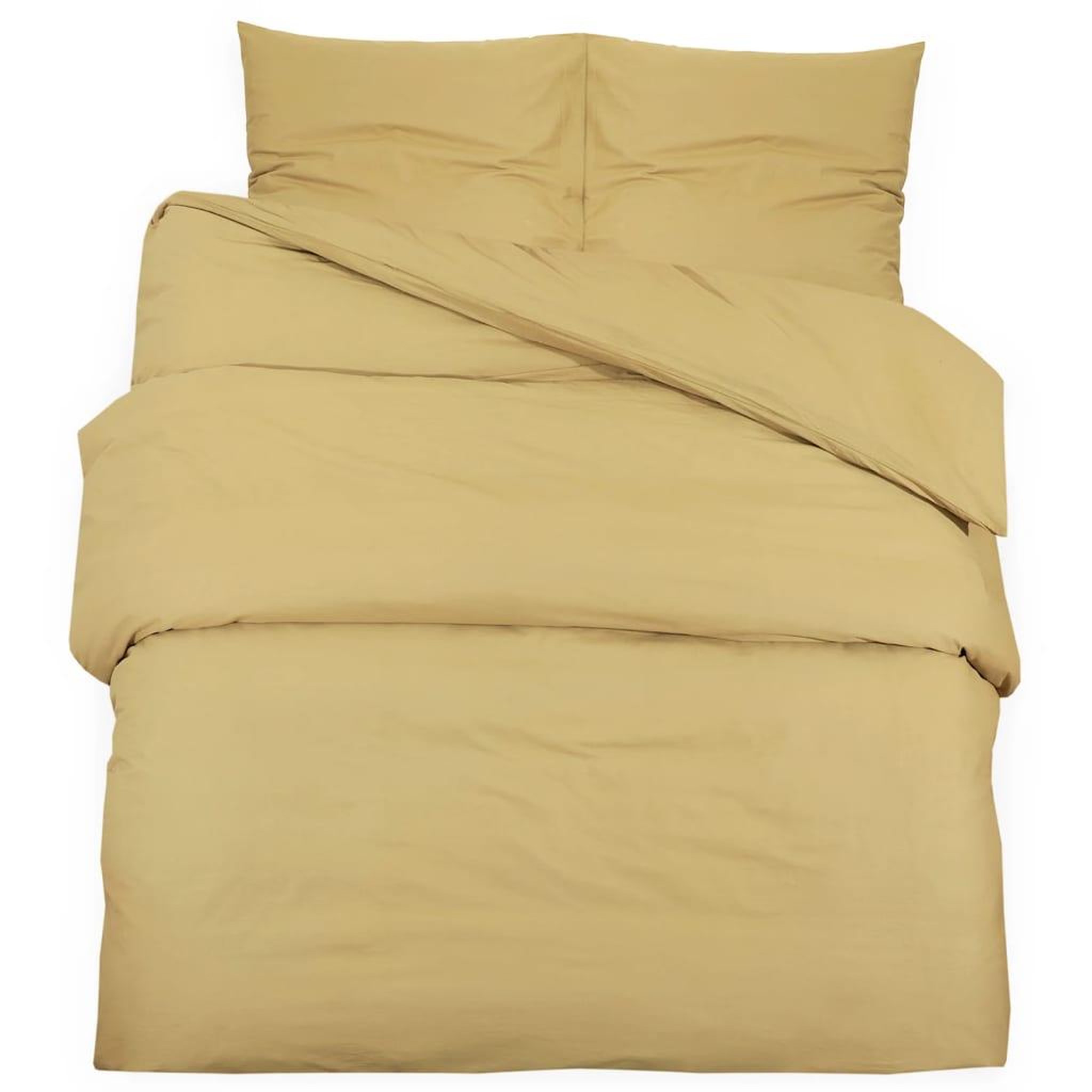 Voir la diapositive 2 : VIDAXL Ensemble de housse de couette Taupe 200x220 cm Microfibre