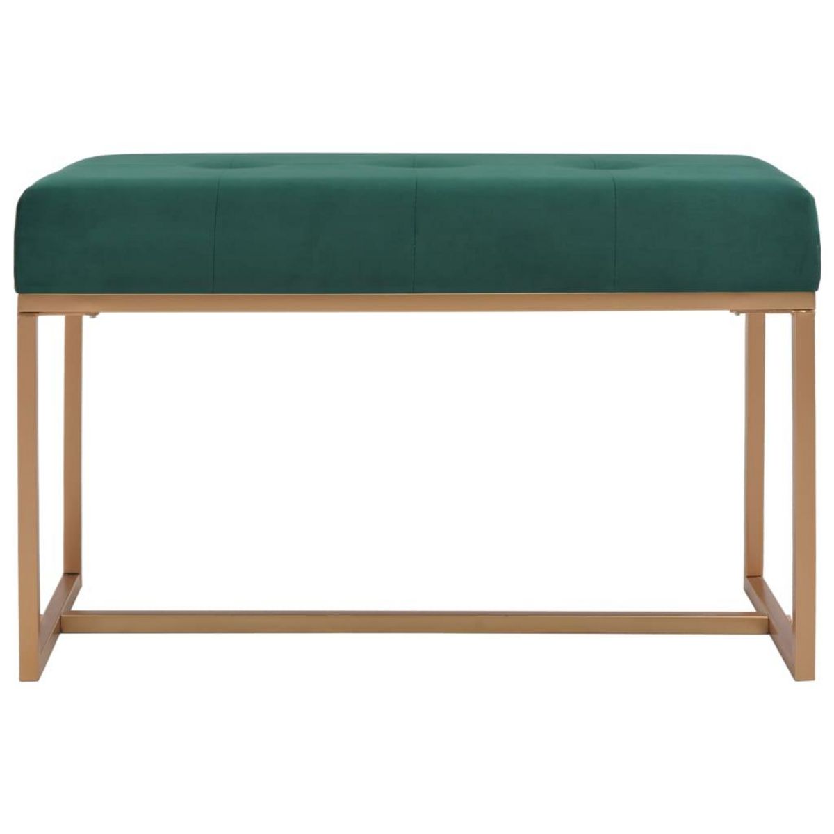 VIDAXL Banc 80 cm Vert Velours