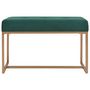 Voir la diapositive 2 : VIDAXL Banc 80 cm Vert Velours
