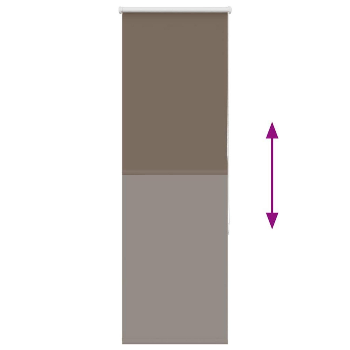 VIDAXL Store enrouleur occultant cafe 60x130cm largeur du tissu 55,7cm