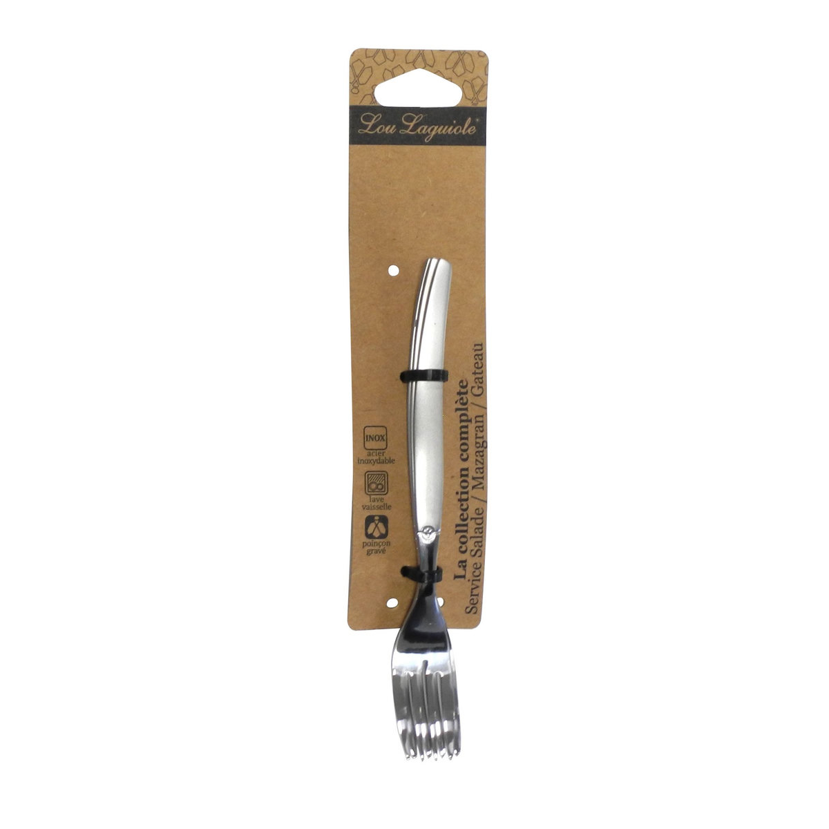 Set de 3 fourchettes à gâteaux-tapas inox 18 cm