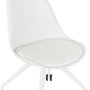 Voir la diapositive 6 : Paris Prix Chaise de Bureau Design  Laxina  92cm Blanc