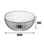 Voir la diapositive 4 : point virgule Panier de fruit et legumes 35cm noir - PV-CHR-3047