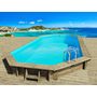 Voir la diapositive 3 : Habitat et Jardin Piscine bois   Ibiza 130   - 8.57 x 4.57 x 1.31 m + Pompe à chaleur 6.1 kW