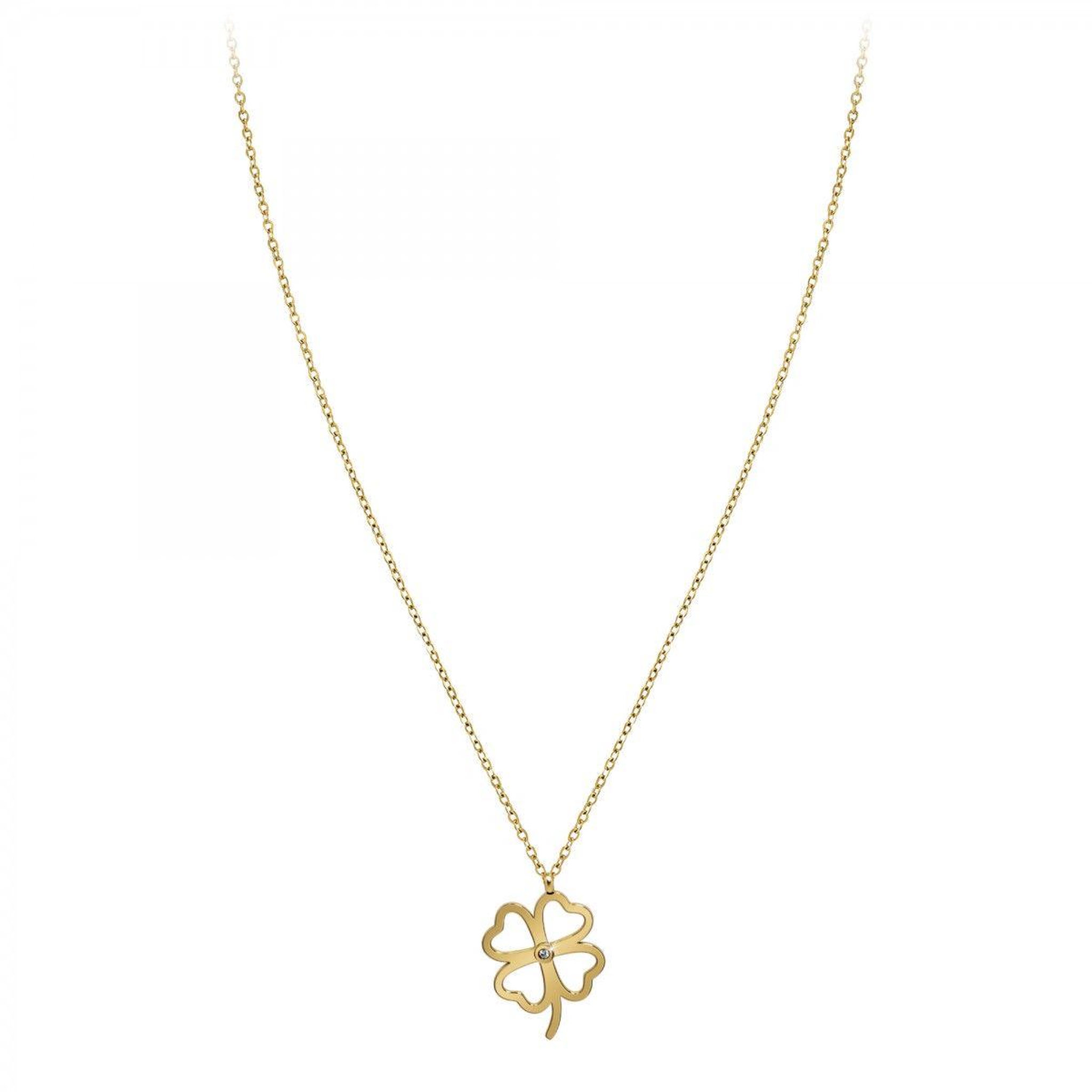 Voir la diapositive 3 : SC BOHEME Collier trèfle par SC Bohème orné d'un véritable diamant blanc
