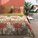 STOF Housse de couette 260x240 finition rabat + 2 taies coton 57 fils