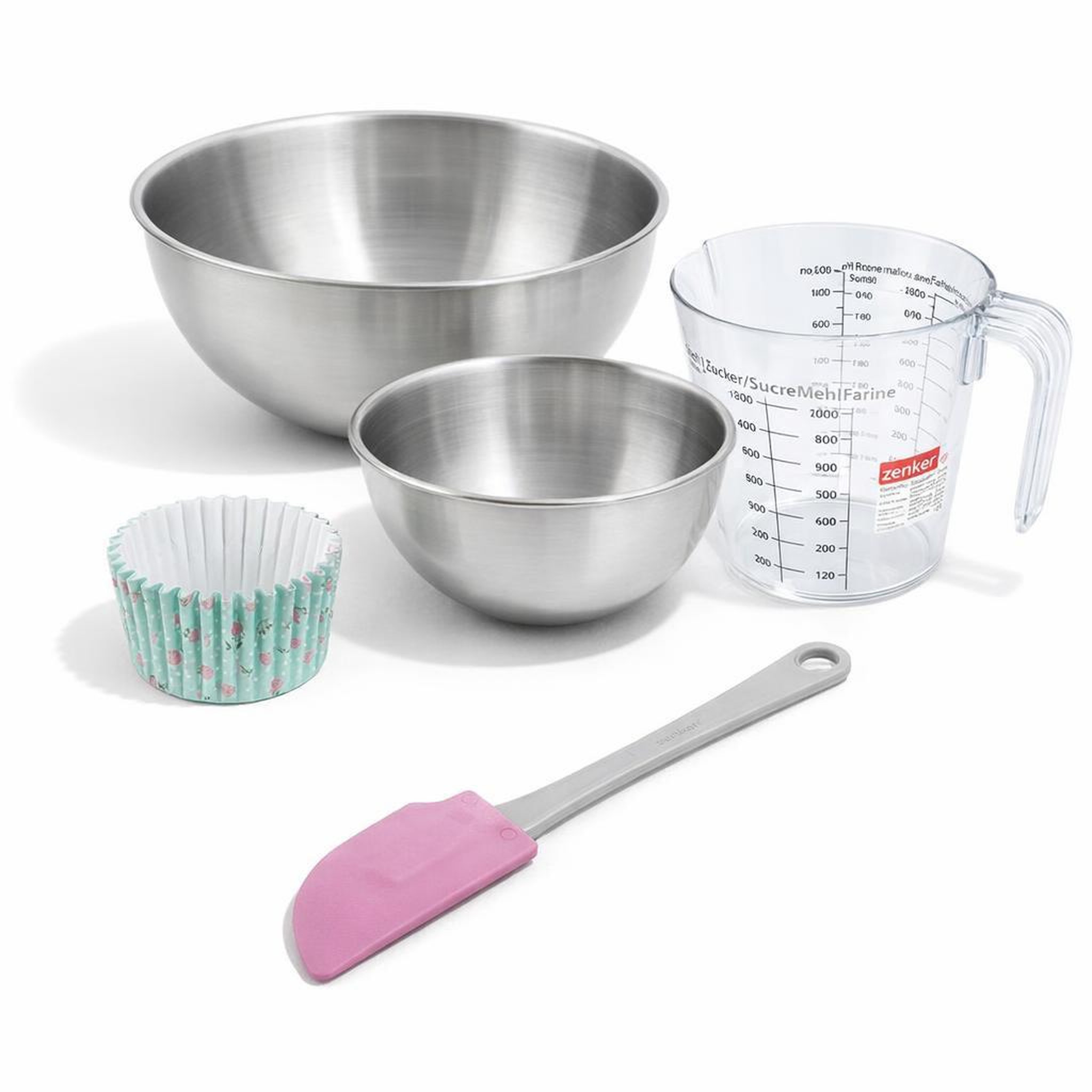 ZENKER Set de 54 ustensiles de pâtisserie moules à gâteaux bols spatule et verre doseur zenker smart pastry