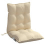Voir la diapositive 5 : VIDAXL Coussins de chaise a dossier bas lot de 6 beige tissu oxford