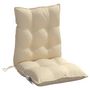 Voir la diapositive 5 : VIDAXL Coussins de chaise a dossier bas lot de 6 beige tissu oxford