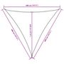 Voir la diapositive 6 : VIDAXL Voile de parasol tissu oxford triangulaire 4x4x4 m beige