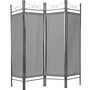 Voir la diapositive 2 : tectake Paravent modulable en 2, 3 ou 4 parties gris