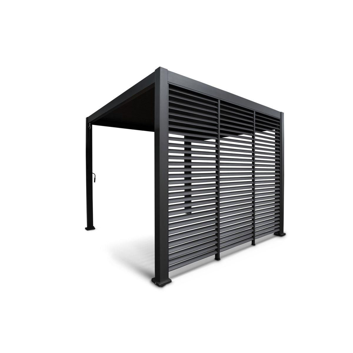 OMBREA Panneau brise-vue 1,2m anthracite  Aluminium pour pergola bioclimatique OMBREA®