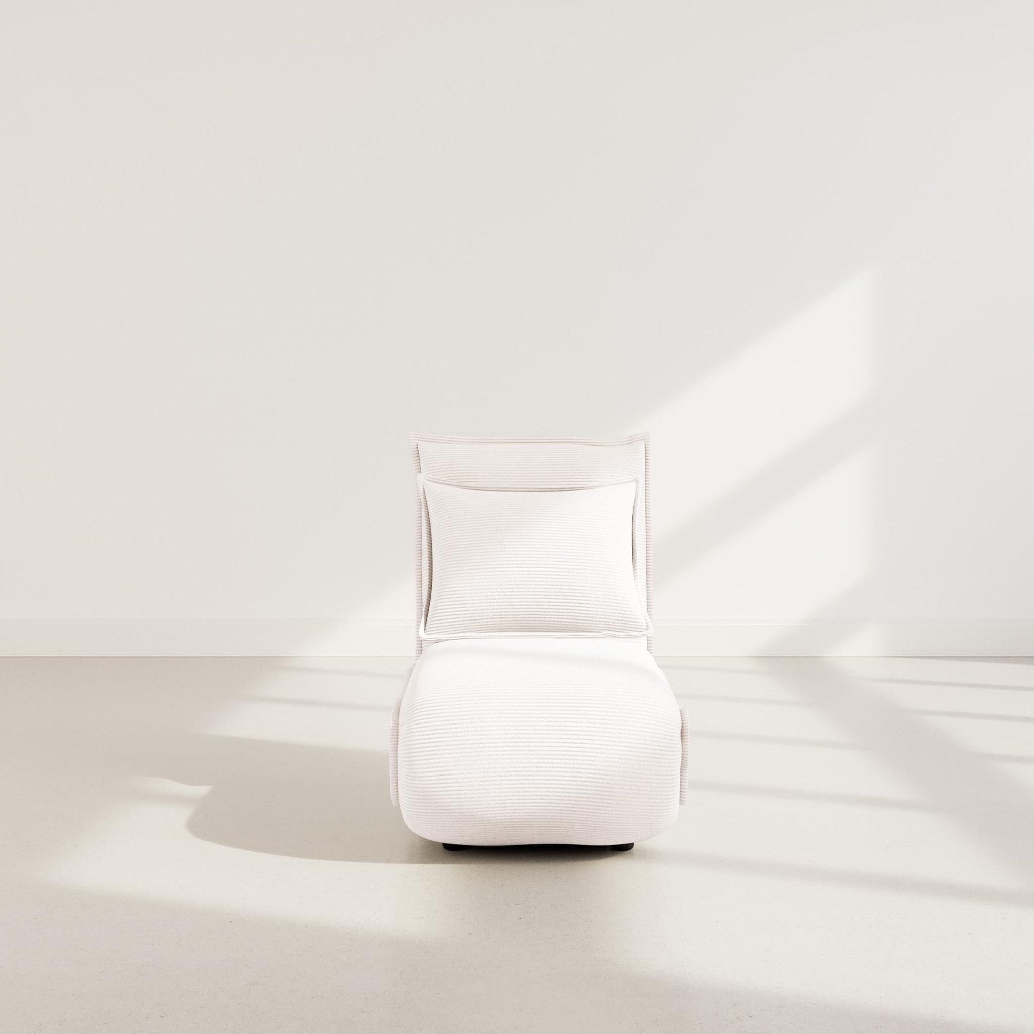 Voir la diapositive 5 : BEST MOBILIER Candice - banquette 1 place convertible clic-clac en velours côtelé