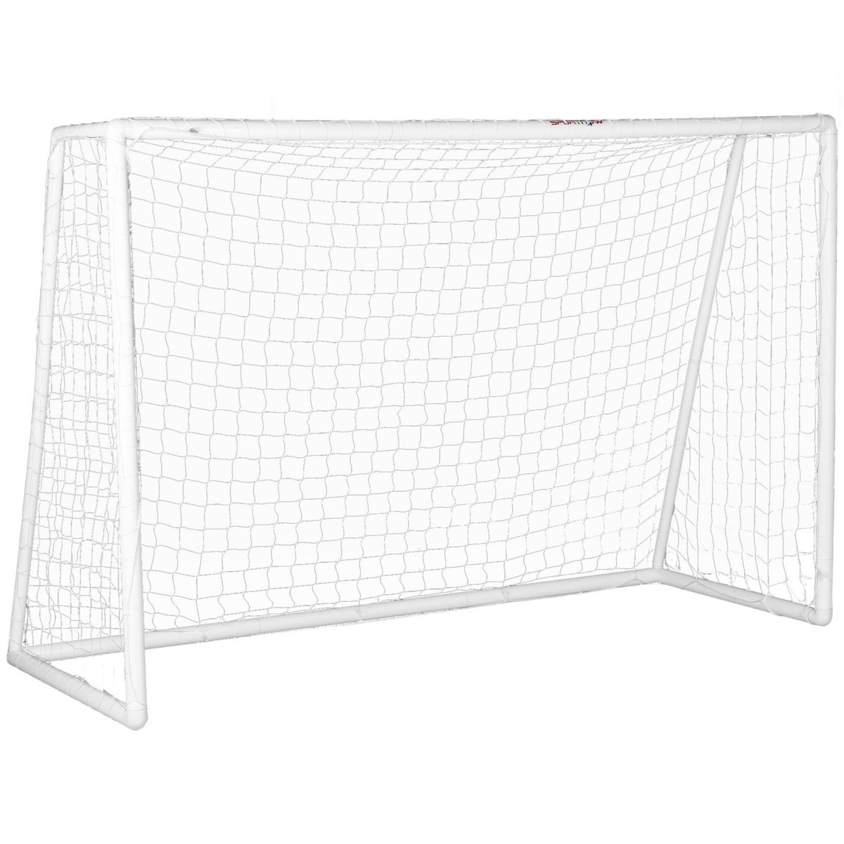 HOMCOM But de football cage de foot but futsal - dim. 2,4L x 0,9l x 1,8H m - PVC blanc