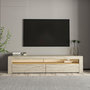 Voir la diapositive 2 : Habitat et Jardin Meuble TV en bois  Bati  - 150 x 36 x 46 cm - Travertin