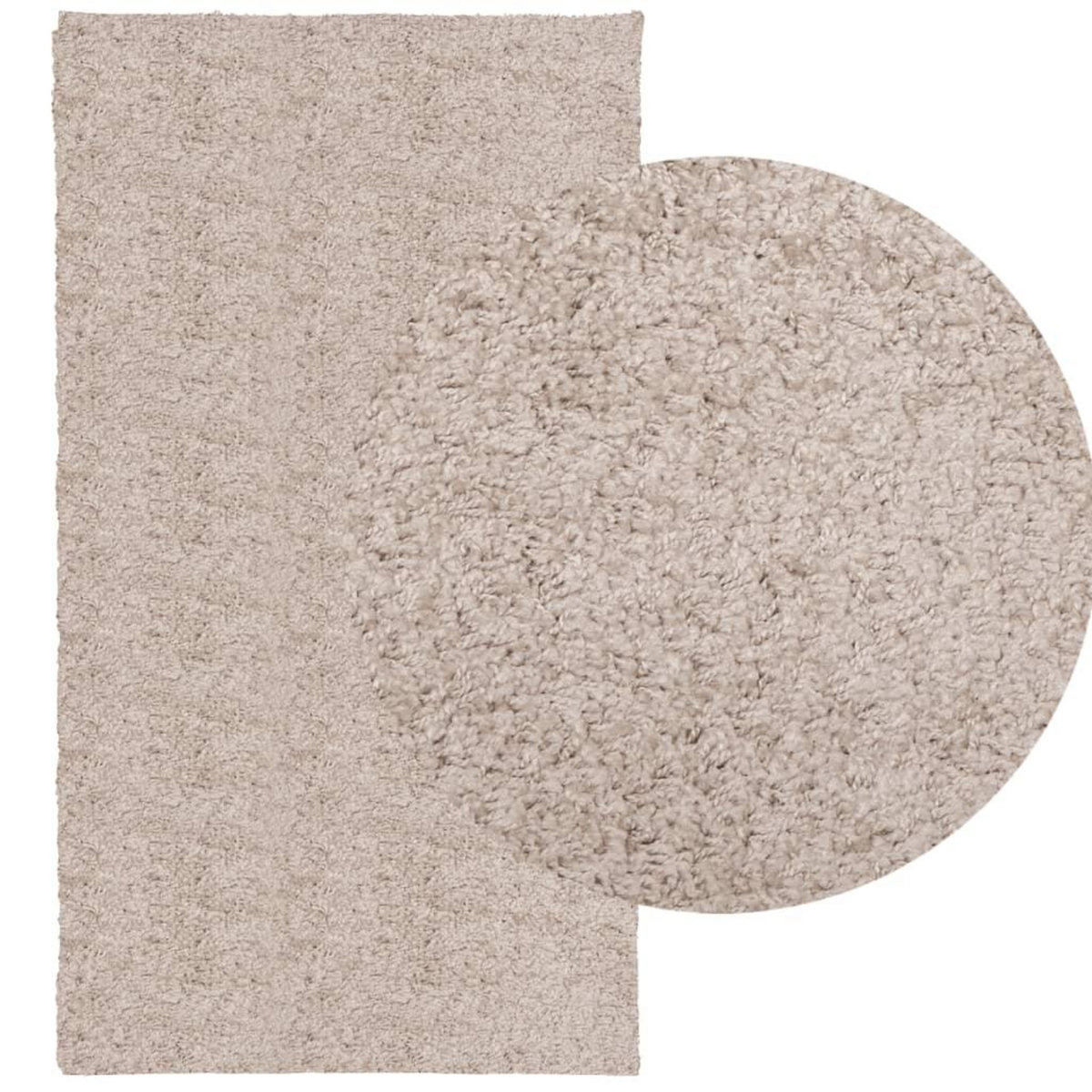 VIDAXL Tapis shaggy PAMPLONA poils longs moderne beige 60x110 cm