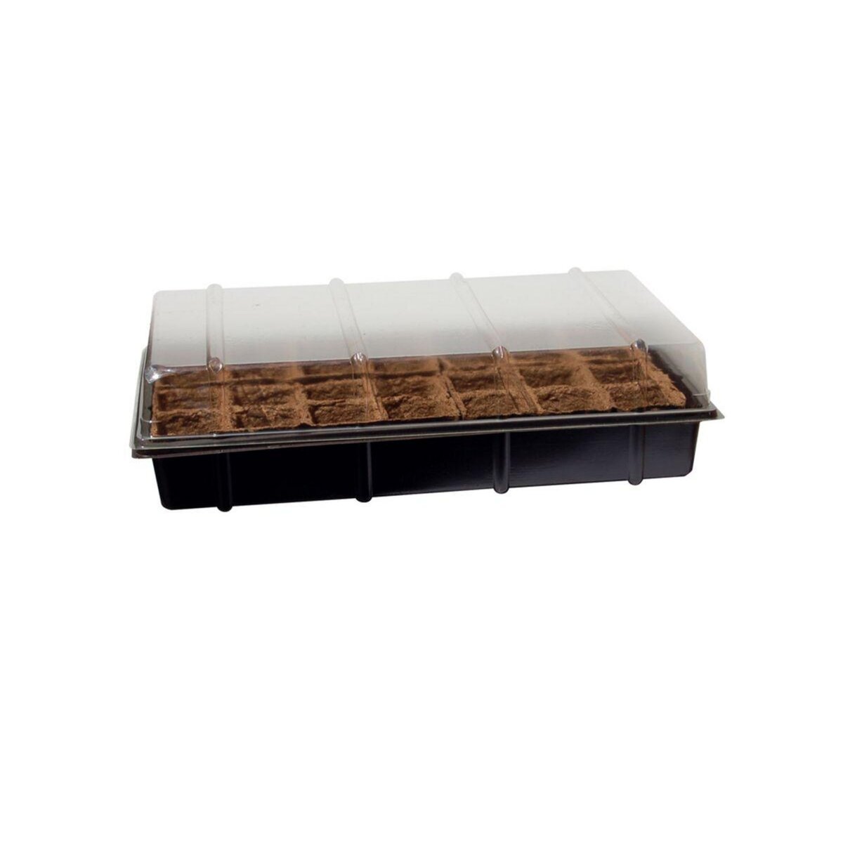 Nortene Mini serre  Growing Kit  avec plaque biodégradable - 5 x 5 cm