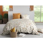 ATELIER DU COTON Parure Housse De Couette 100% Coton 57fils Demil. Coloris disponibles : Multicolore