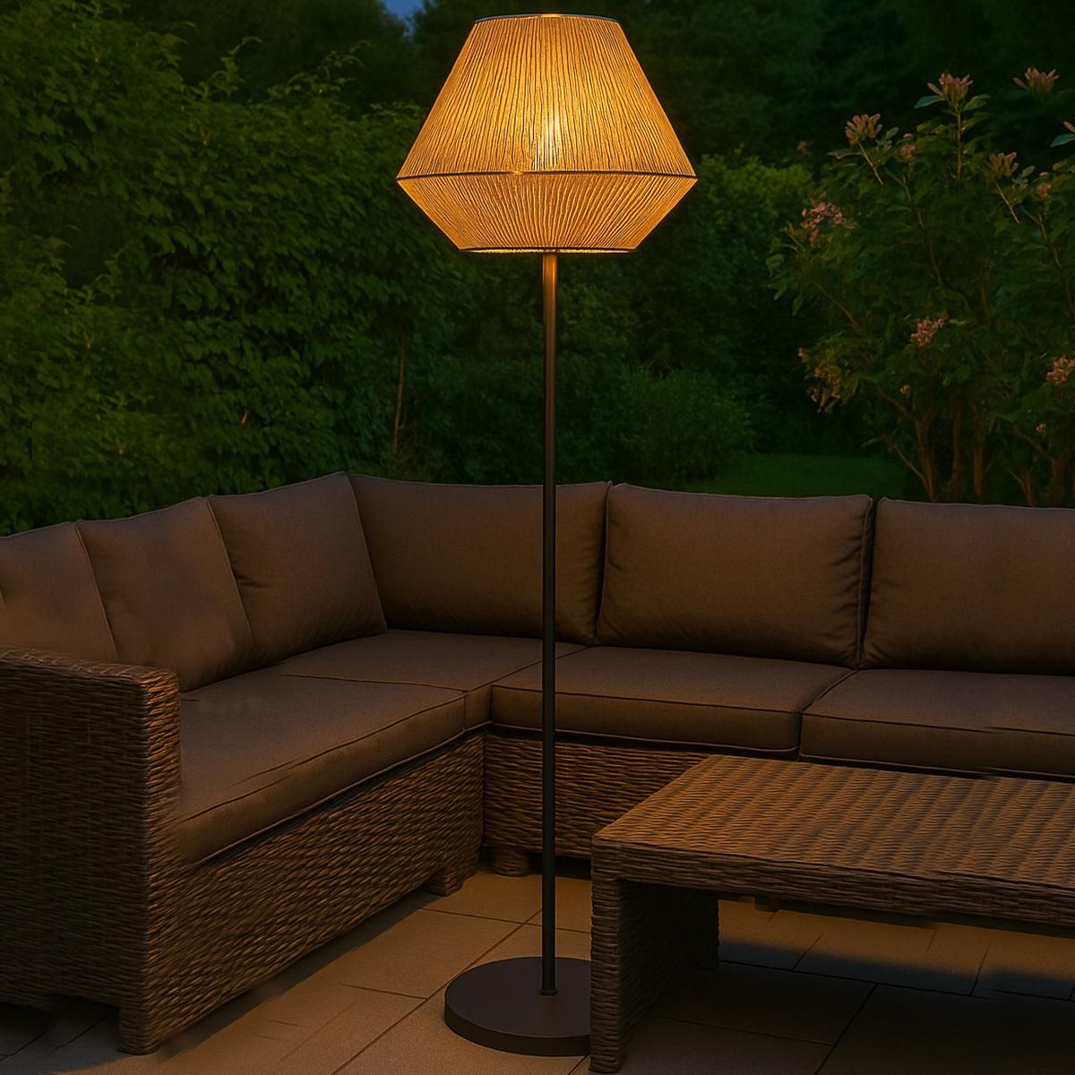 Lumisky Lampadaire sans fil DARSON Beige Corde H151cm
