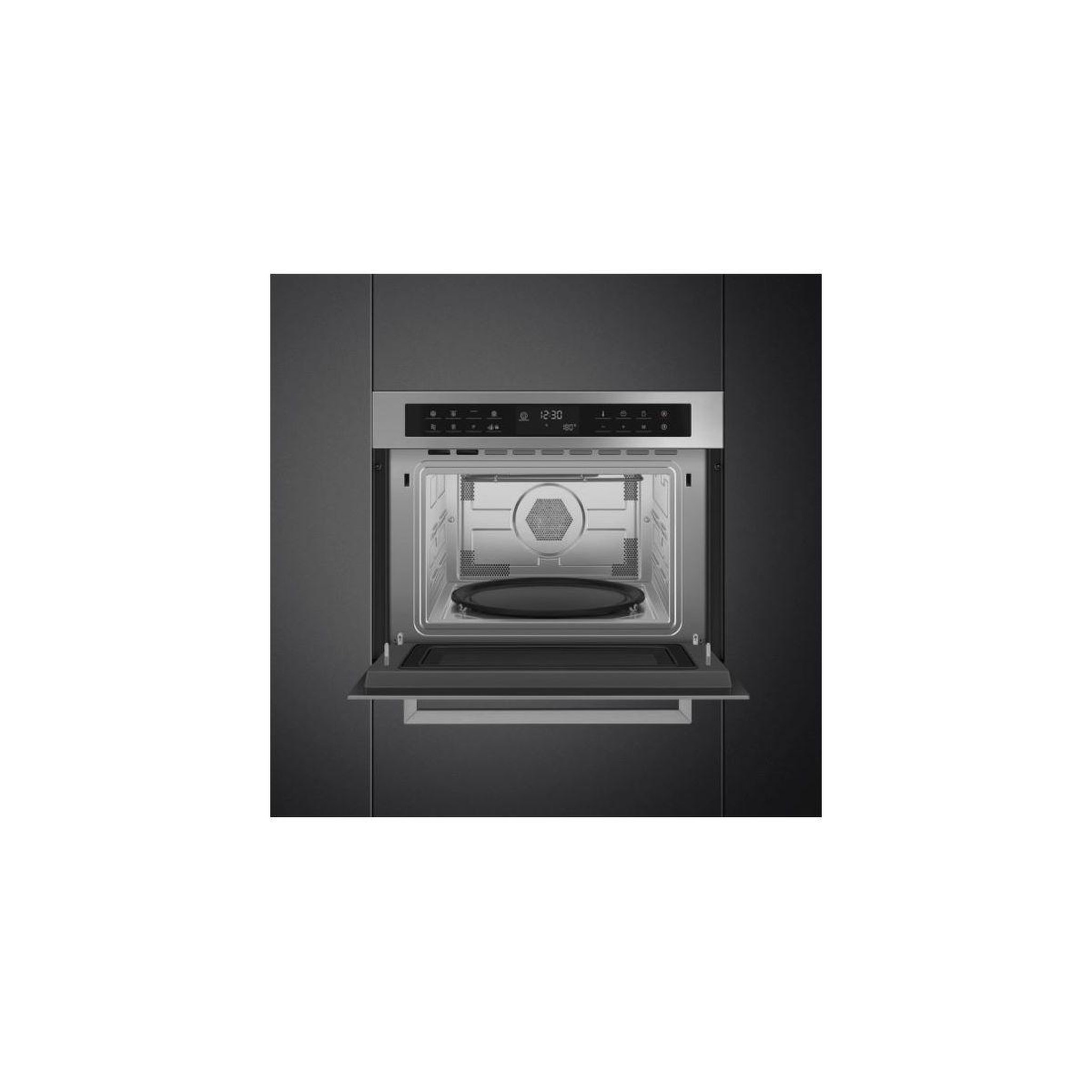 Voir la diapositive 3 : SMEG Micro ondes combiné encastrable sf4400mcx1
