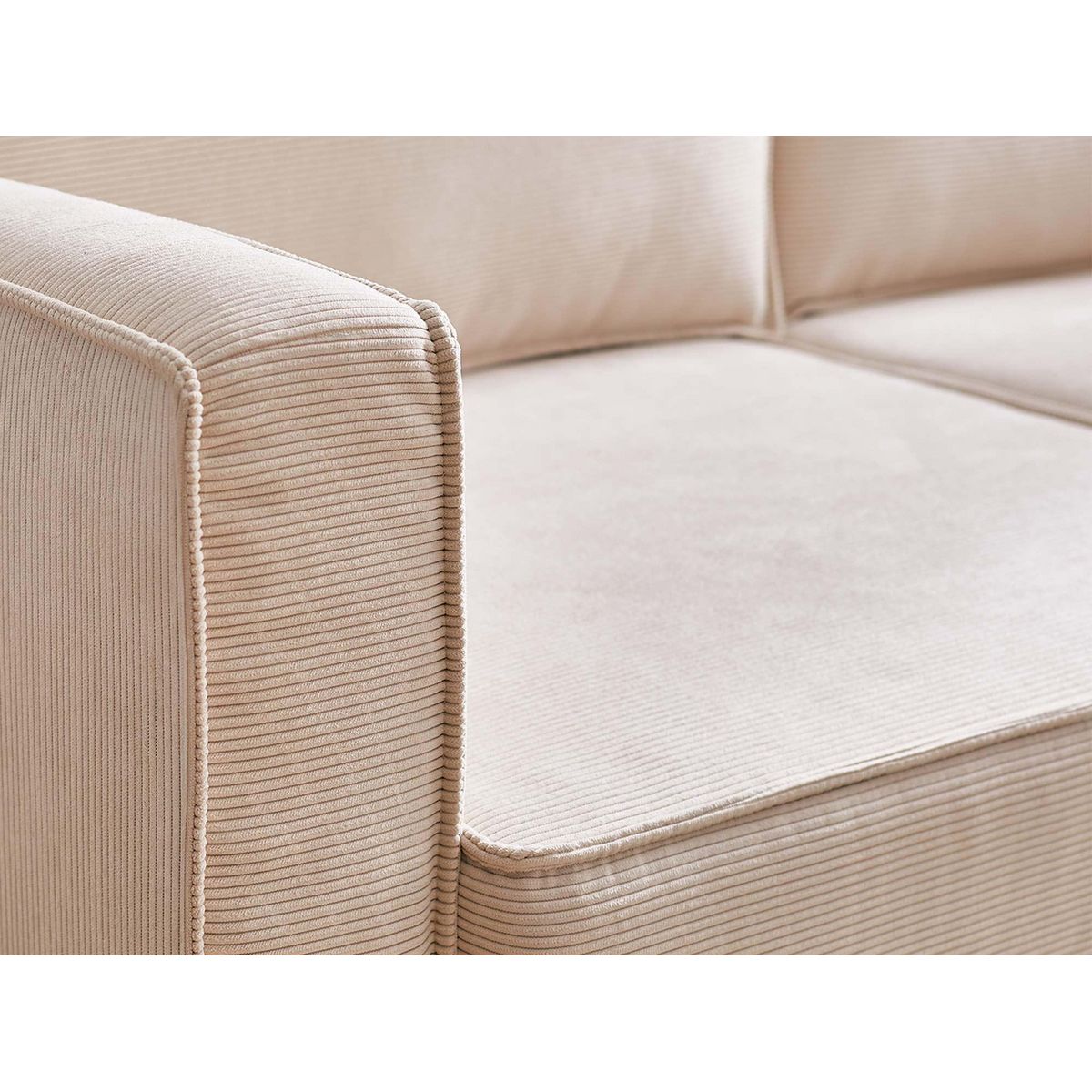 LISA DESIGN Jake - canapé 3 places - convertible - en velours côtelé