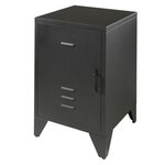 Paris Prix Table de Chevet Enfant  Bronxx  60cm Noir Mat