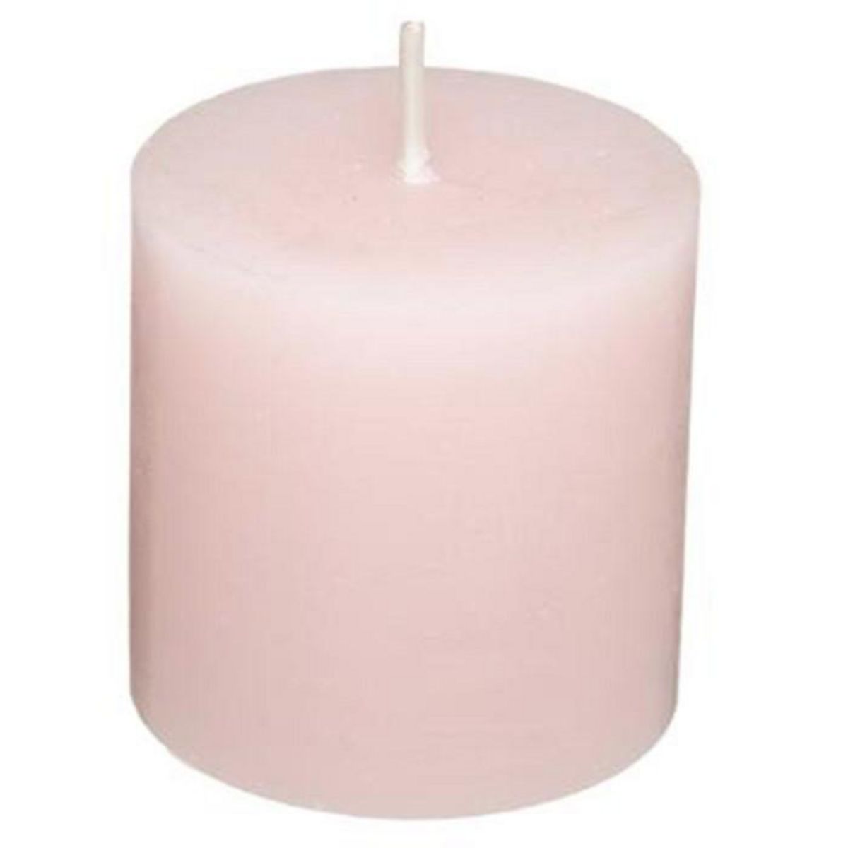 COMPTOIR DE LA BOUGIE Lot de 4 Bougies Votives  Rustic  4,5cm Rose Clair