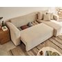 Voir la diapositive 3 : BEST MOBILIER Topaze - canapé d'angle réversible - 4 places - convertible avec coffre - en velours texturé