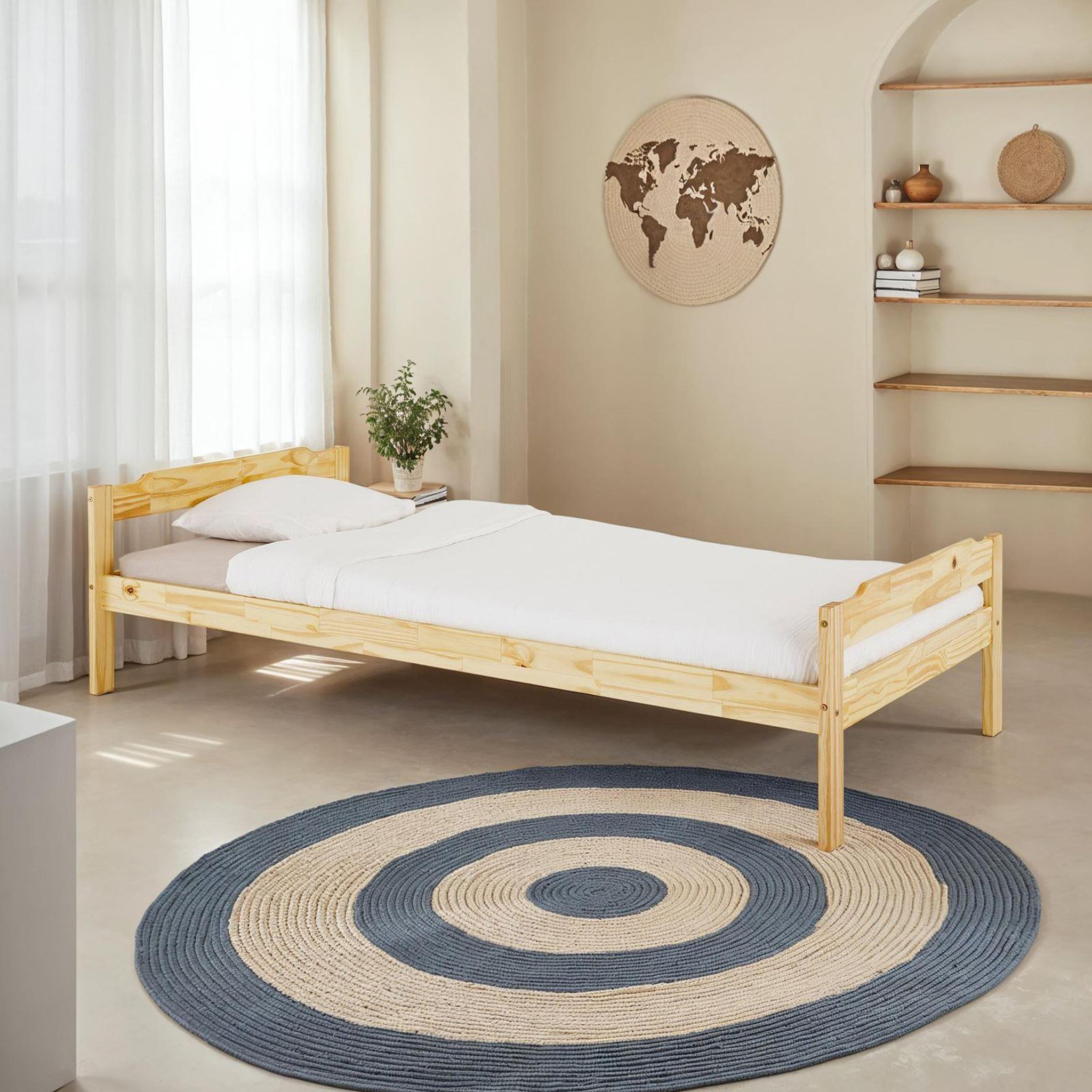 Voir la diapositive 2 : IDIMEX Lit en pin MORITZ, 90 x 200 cm