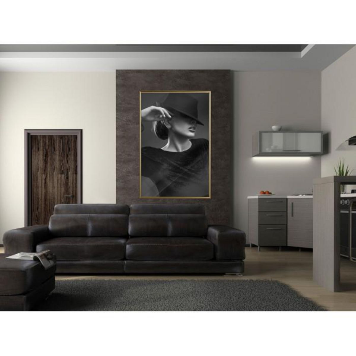 Paris Prix Affiche Murale Encadrée  Coquette